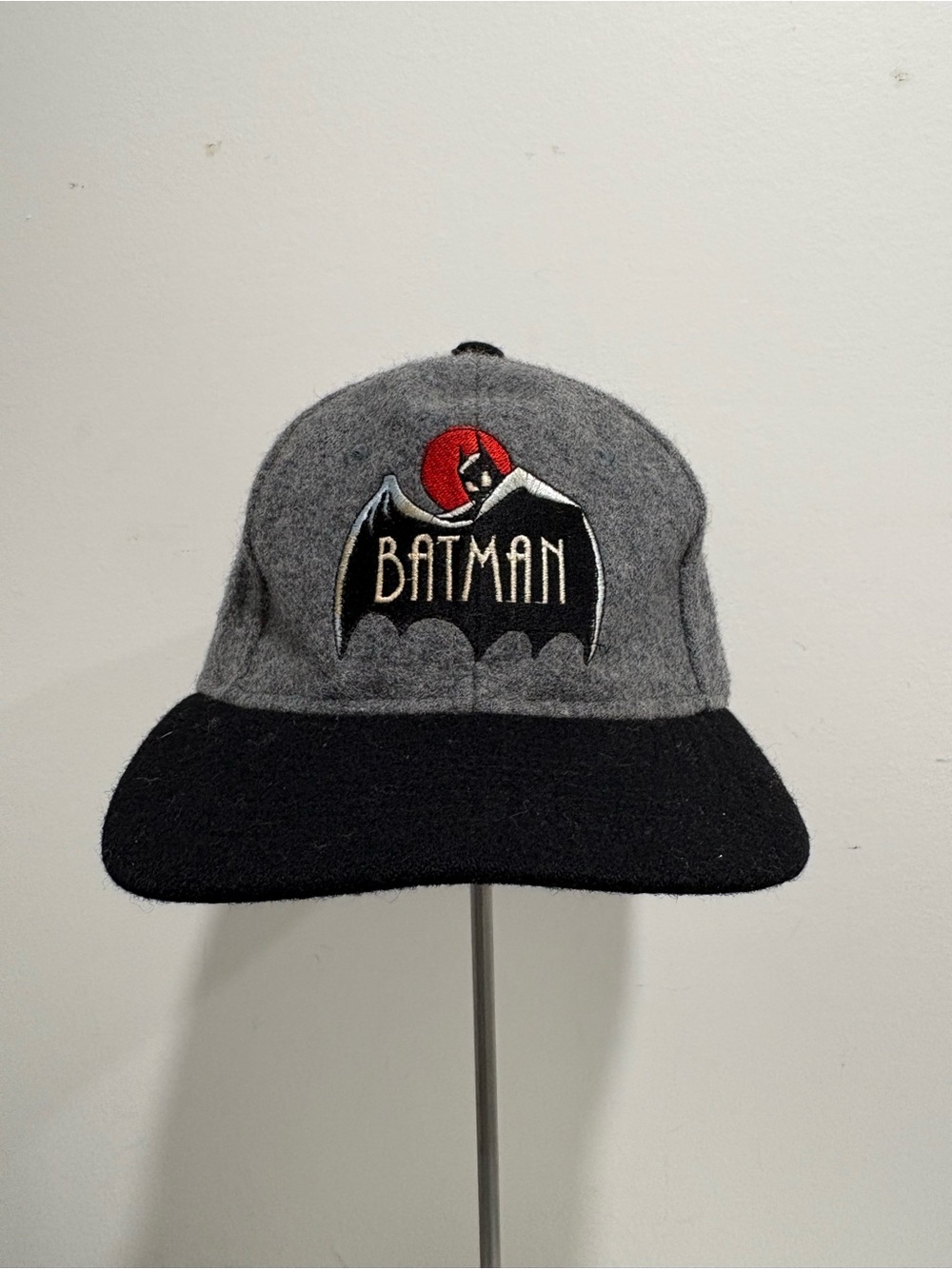 Vintage Batman animated series SnapBack hat cap wool blend 90s